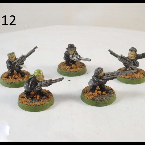 40K METAL IMPERIAL GUARD 5 X RATLING SNIPERS