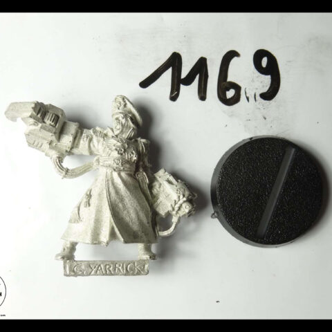 40K METAL IMPERIAL GUARD COMMISSAR YARRICK manque accessoires P159 US05