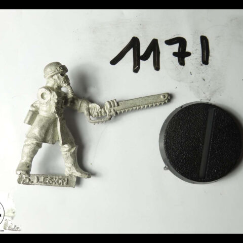 40K METAL IMPERIAL GUARD STEEL LEGION SERGEANT 2 manque gun P167 US05