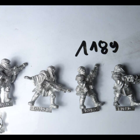 40K METAL IMPERIAL GUARD TALLARN DESERT RAIDER 3 X LASGUN + 1 X MELTA-GUN