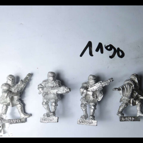 40K METAL IMPERIAL GUARD TALLARN DESERT RAIDER 3 X LASGUN + 1 X PLASMA GUN
