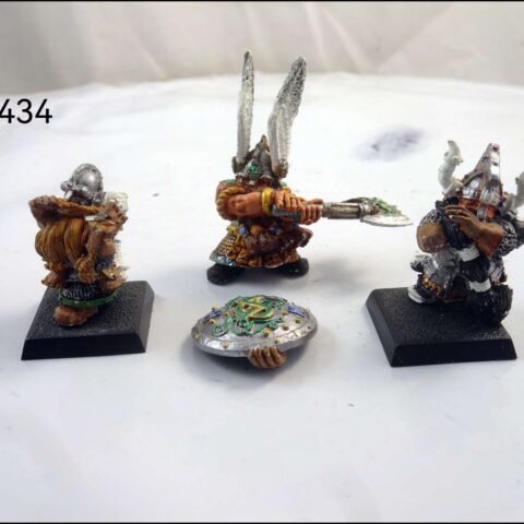 METAL DWARF KING ALRIK & SHIELDBEARERS