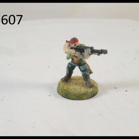 40K METAL IMPERIAL GUARD JUNGLE FIGHTER WITH LASGUN 1