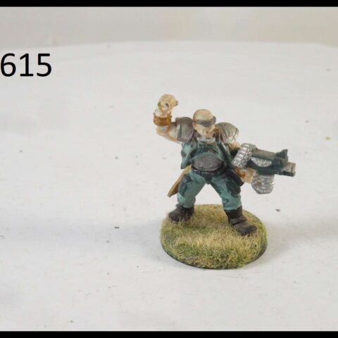 40K METAL IMPERIAL GUARD JUNGLE FIGHTER LIEUTENANT