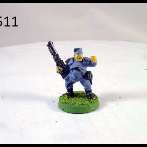 40K METAL IMPERIAL GUARD CADIAN SHOCK LIEUTENANT