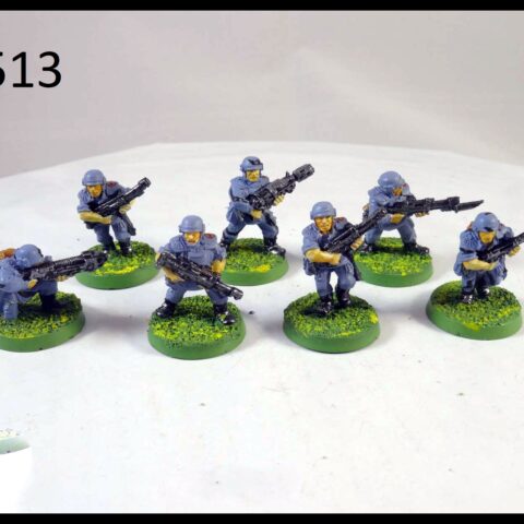 40K METAL IMPERIAL GUARD 7 X CADIAN SHOCK TROOPER